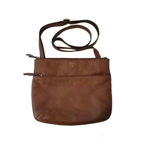Fossil Handbags - Fossil tan leather Crossbody see pics for details